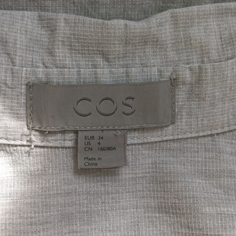 COS grey large pocket shirt dress - Picture 4 of 5